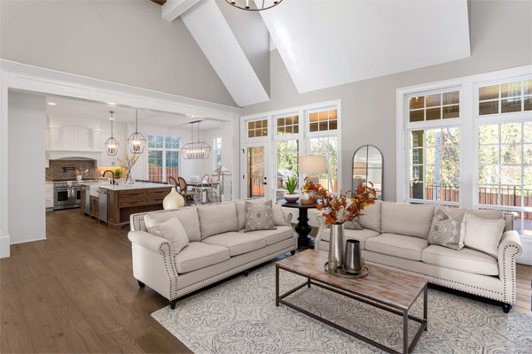 Interior image of a nice living room